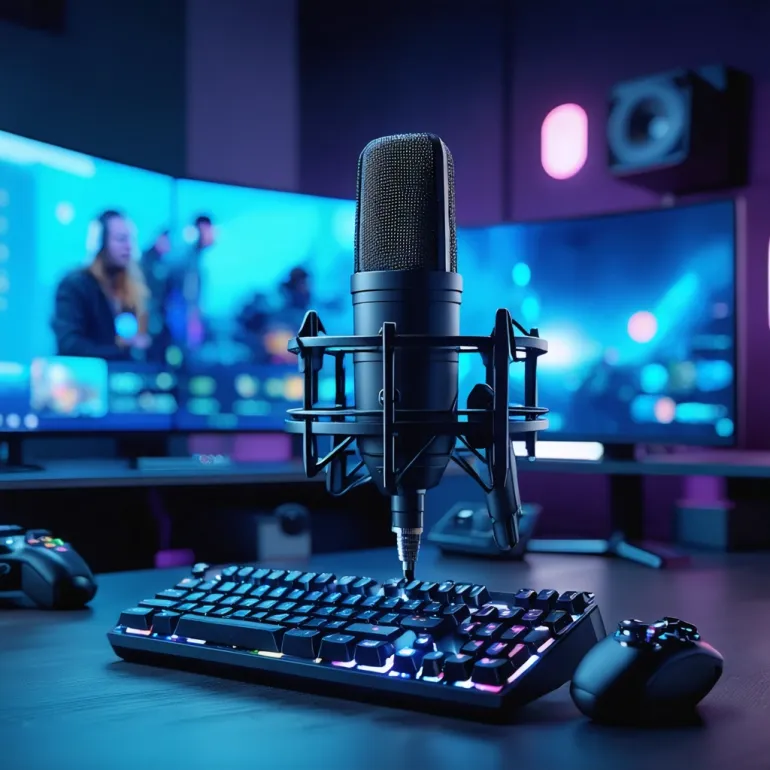 Gaming Mics: Clear Team Comms: Gaming mics ensure crystal-clear communication for streaming and multiplayer coordination.