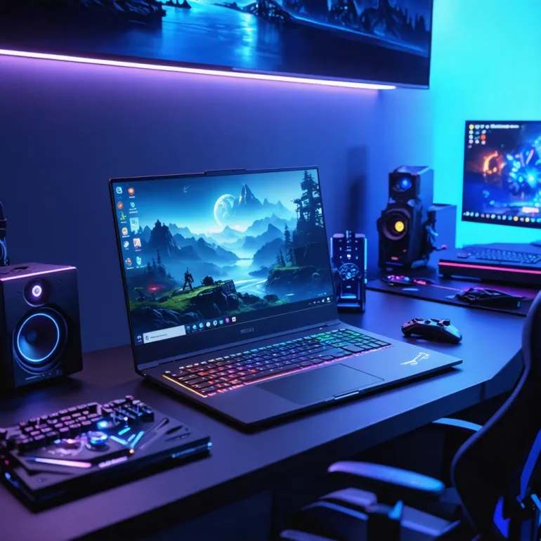 Laptops with GPUs: Gaming on the Go: Laptops with dedicated graphics cards power up portable gaming experiences.