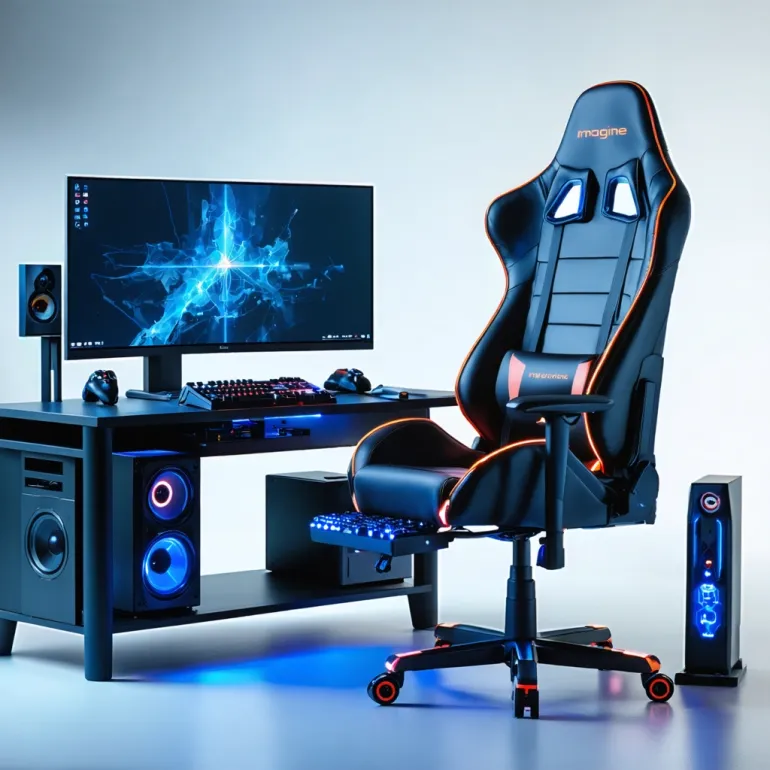Gaming Chairs with Footrests: Gaming chairs with footrests offer comfort for marathon gaming sessions.
