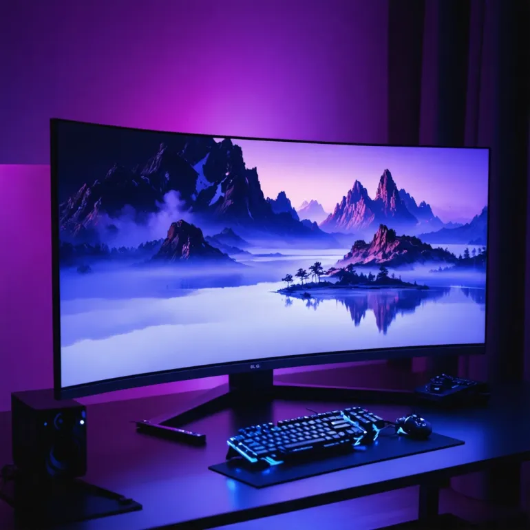 LG OLED Flex: Curved Gaming Glory: LG OLED Flex monitors provide flexible, immersive displays for gamers.
